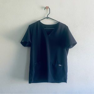 Figs Quiet Navy Scrub Top